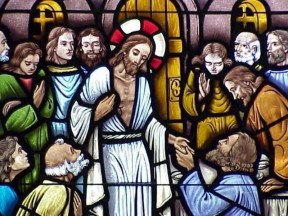 Christ reveals His wounds